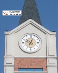 建筑塔钟商业街大钟墙面挂钟房屋楼顶大钟