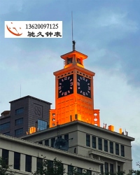 专业厂家提供夜晚发光塔钟