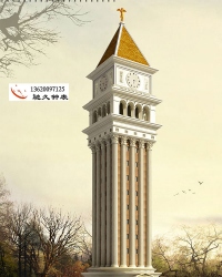 艺术塔钟艺术建筑景观钟