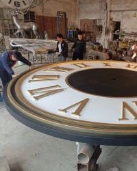 客户来厂看塔钟